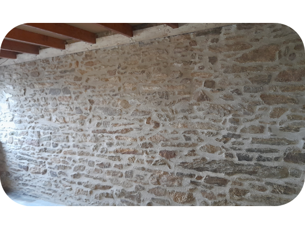 Mur de parement en pierre